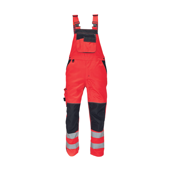 KNOXFIELD HV FL290 bibpants red 50
