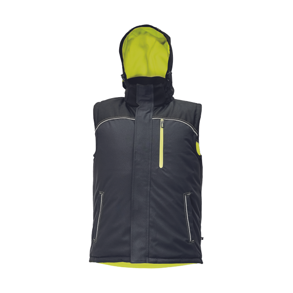 KNOXFIELD rev.vest anthracite/yellow S