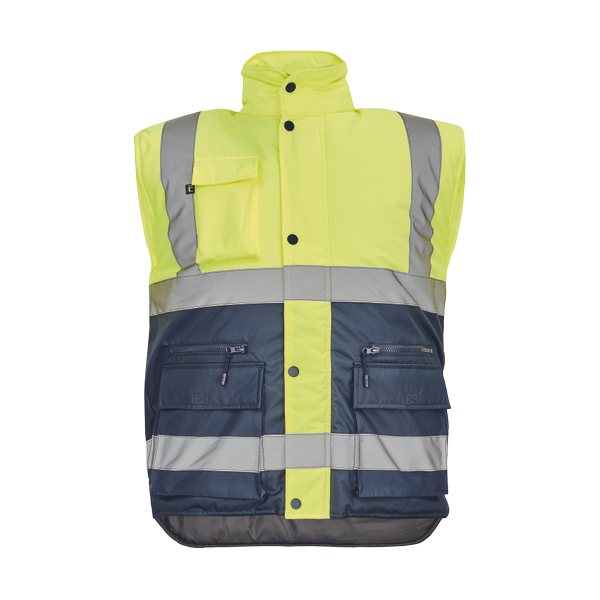 HELLIN HV bodywarmer yellow/grey 3XL