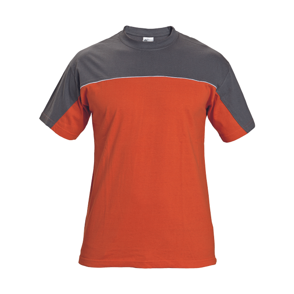 DESMAN T-shirt grey/orange S