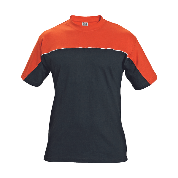 EMERTON T-shirt black/orange 2XL
