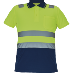 CADIZ HV polo-shirt yellow/grey 5XL