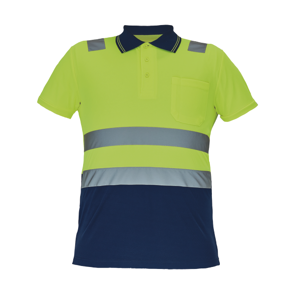 CADIZ HV polo-shirt yellow/grey 5XL