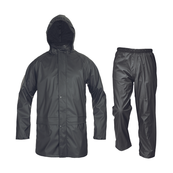 SIRET PU rainsuit black XXL