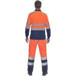 LEON HV poloshirt l.sleeve yell/grey 5XL