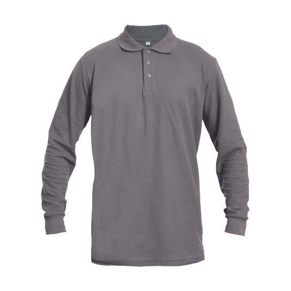 SANGU poloshirt long sleeve grey 3XL