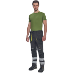 SHELDON RFLX pants anthracite/yellow 56