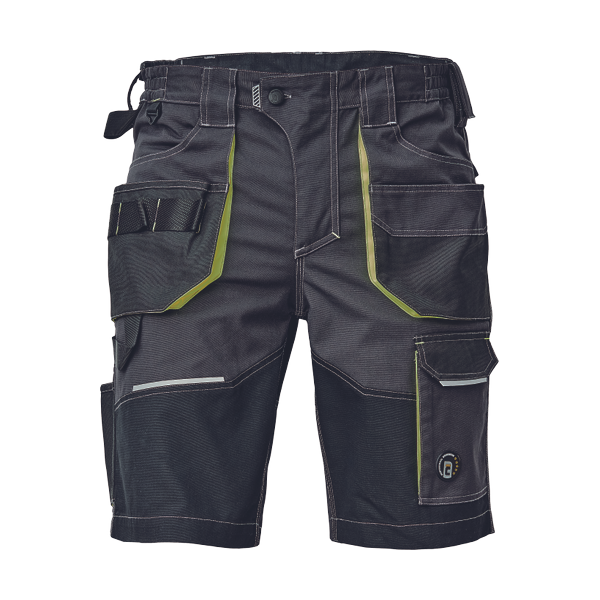 SHELDON shorts anthracite/yellow 50