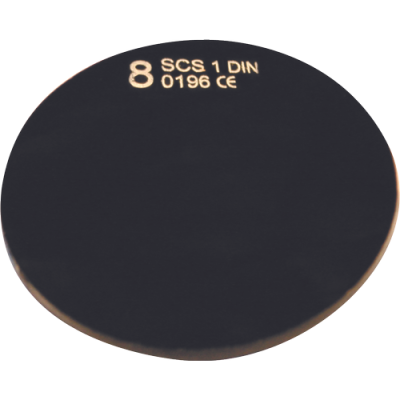 Lenses round for weld.Goggl. d=50mm