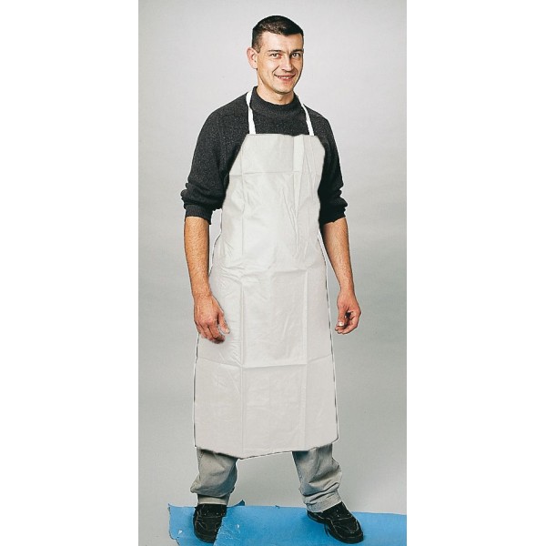 PVC zástěra bílá 110X75cm