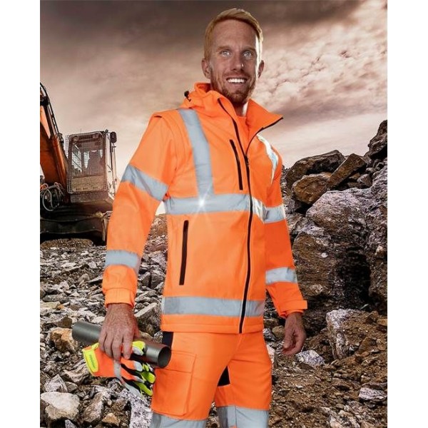 Bunda softshelová hi-viz oranžová REF502 XL