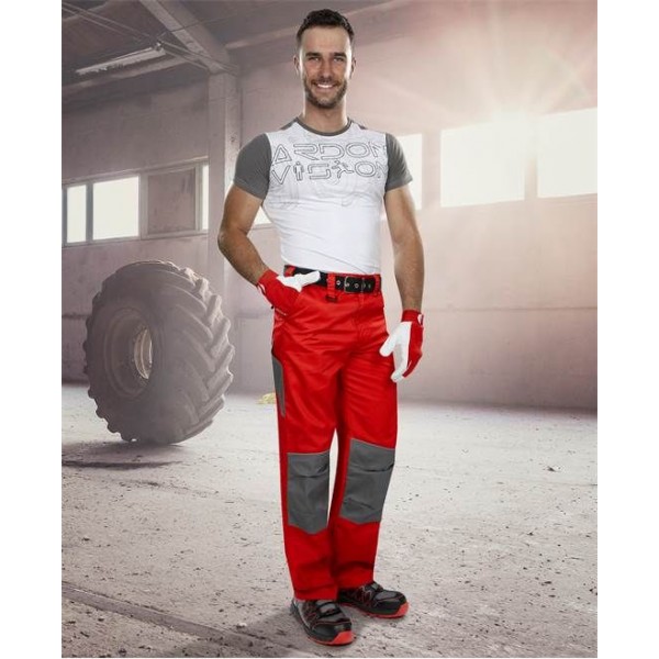 Kalhoty pas 2strong 02 červeno-šedé 60