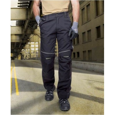 Kalhoty do pasu URBAN černo-šedé - zkrácené (48-50) XL