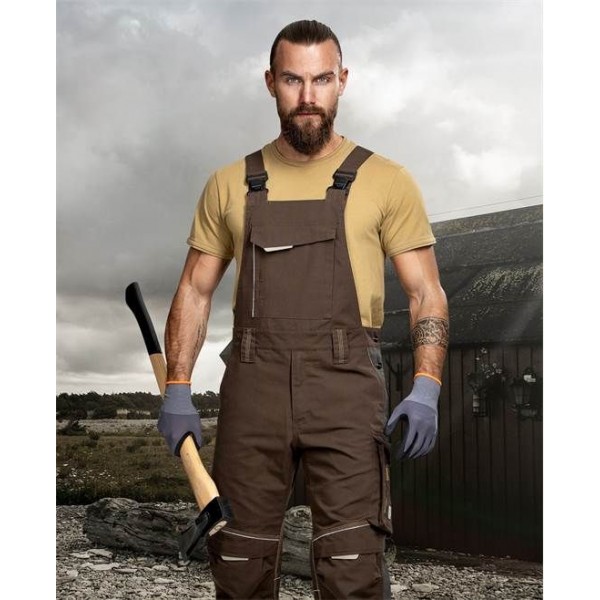 Kalhoty s laclem URBAN+ hnědé zkrácené (48-50) L