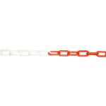 JSP Řetěz plast 6mm/25m červená/bílá -
