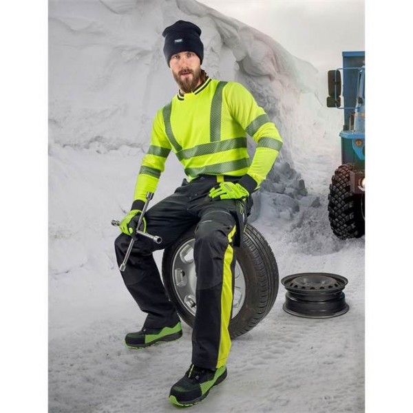 Kalhoty do pasu NEON WINTER černo-žluté S