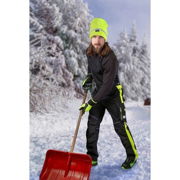 Kalhoty s laclem NEON WINTER černo-žluté S