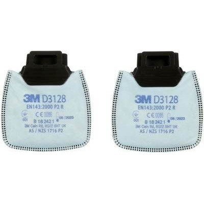 D3128, 3M™ Secure Click™ Částicový filtr P2 R, pro úlevu od organ.  výparů