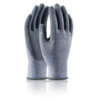 Máčené rukavice ARDON®NATURE TOUCH 07/S - s prodejní etiketou - šedé