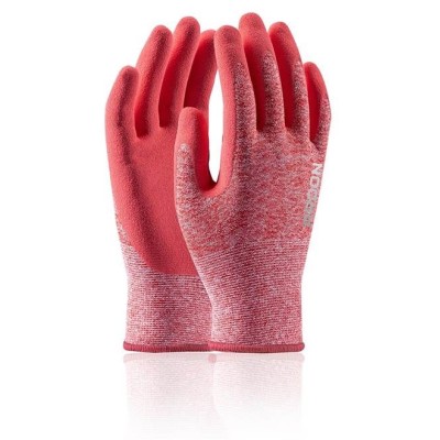 Máčené rukavice ARDON®NATURE TOUCH 06/XS - s prodejní etiketou - růžové