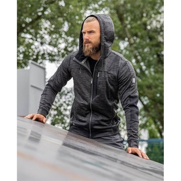 Mikina ARDON®3DBreathe melange šedo-černá S