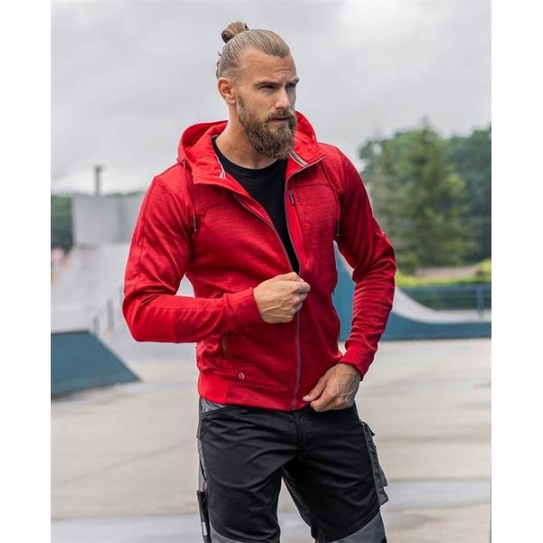 Mikina ARDON®3DBreathe melange červená 2XL