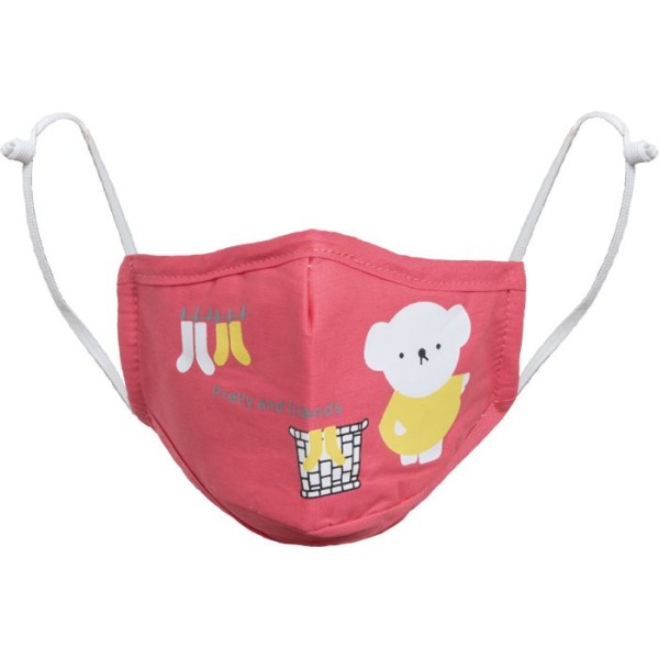 POTTS KIDS Bavlněná rouška PM2.5 růžová