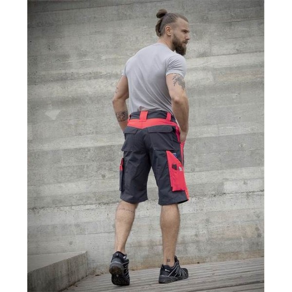 Šortky ARDON®NEON šedo-červené 48