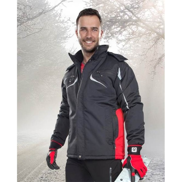 Zimní bunda ARDON®PHILIP černo-červená 2XL