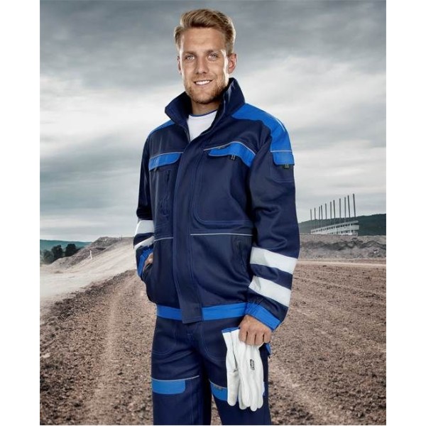 Blůza ARDON®COOL TREND s reflex. pruhy tmavě modrá-světle modrá 2XL