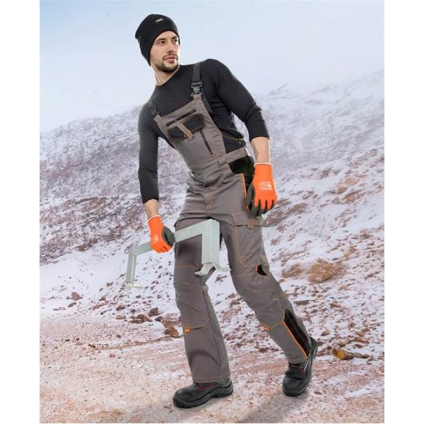 Zimní kalhoty s laclem ARDON®VISION šedé 3XL