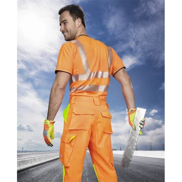 Reflexní kalhoty ARDON®SIGNAL oranžové zkrácené - DOPRODEJ 3XL