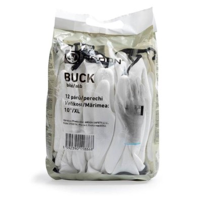 Máčené rukavice ARDONSAFETY/BUCK WHITE 09/L - maloobchodní balení 12 párů