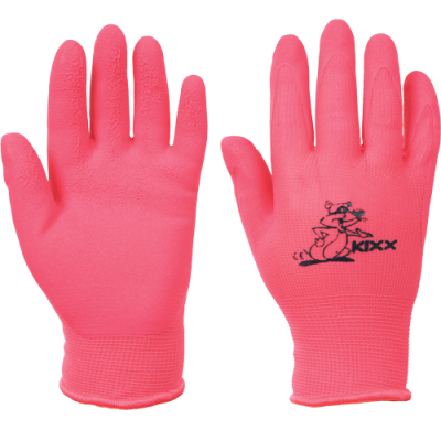 LOLLIPOP rukavice nylon. latex. růžová