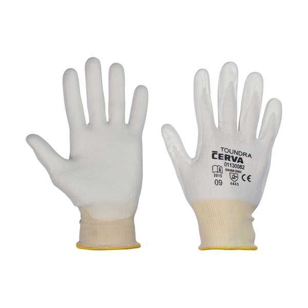 TOUNDRA rukavice HPPE Spandex bílá 7